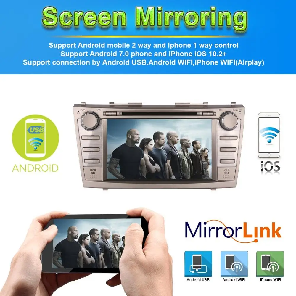 Android 7 1/8 0 Восьмиядерный 4 Гб ОЗУ автомобильное радио стерео DVD мультимедийный