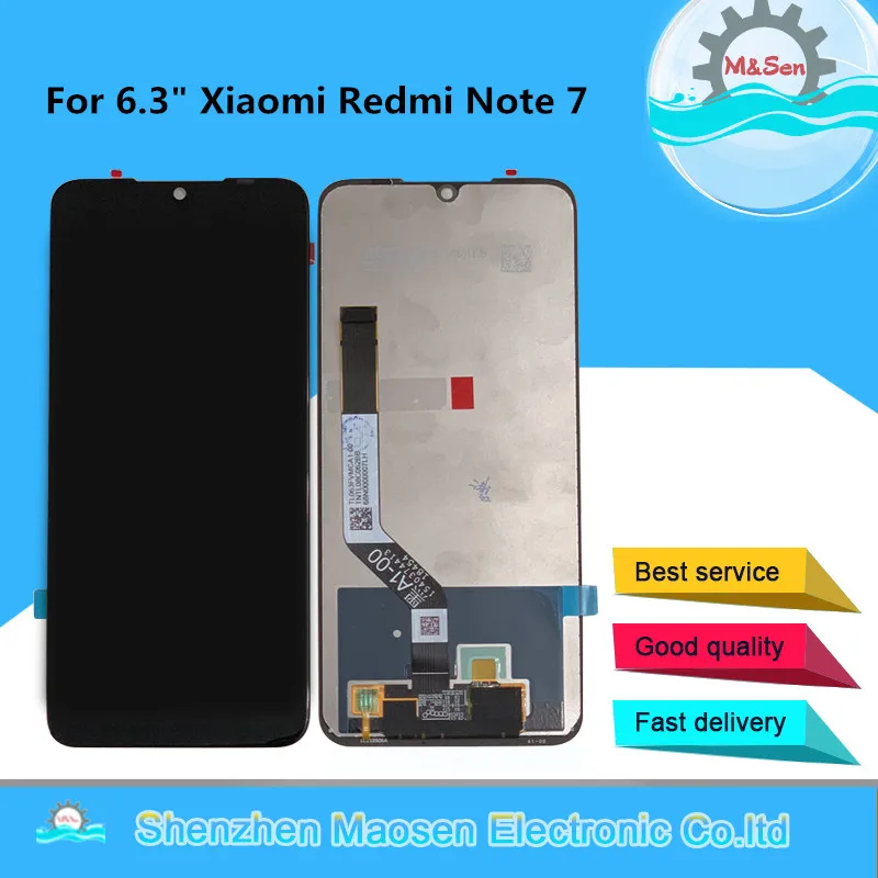 Оригинальный M & Sen 6 3 дюйма для Xiaomi Redmi Note 7 Note7 Pro глобальная версия ЖК дисплей +