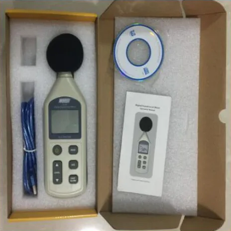 Цифровой измеритель уровня звука WS1361 тестер давления 30 130 дБ децибел USB шума с