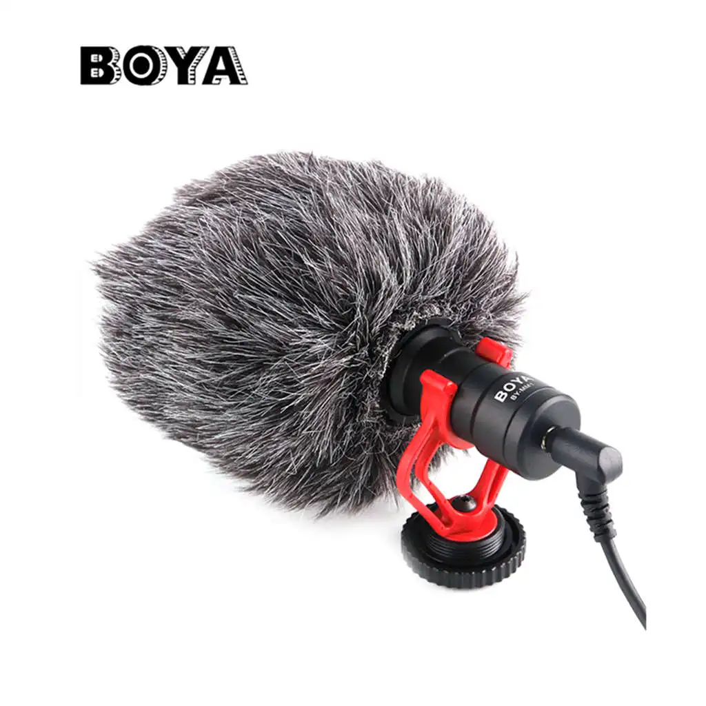 BOYA By mm1 микрофон для видеозаписи Compact Vs Rode Videomicro On camera recording Mic Iphone X 8 7 huawei Nikon Canon