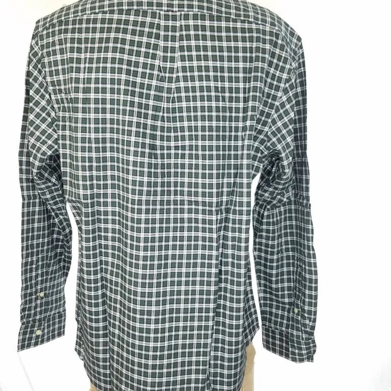Ральф Лорен мужская зеленая клетчатая спортивная рубашка 100% хлопок SZ XXL NWT $75 |