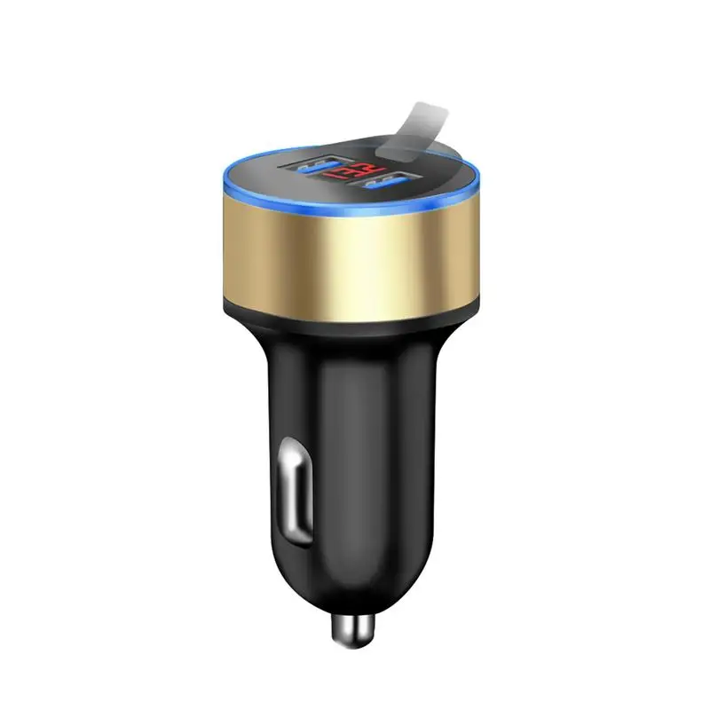 3.1A USB двойной порт автомобильное зарядное устройство 12В/24В Цифровой светодиодный