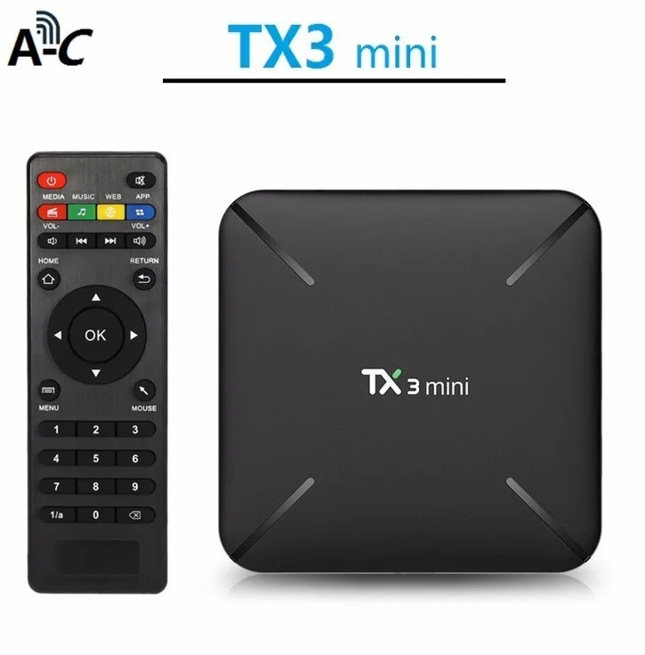 10 шт. Tx3 Мини Android 7 1 Smart Tv Box Amlogic S905w 4 ядра 1Гб 8Гб 2g 16 gdlna Wi Fi Декодер каналов