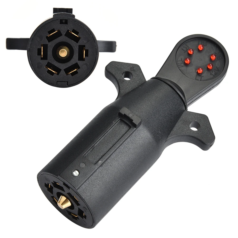 Trailer Socket Tester 12V 7pin flat tester Towing Light Wiring Cable Circuit Plug for Auto Trailers NEW | Автомобили и мотоциклы