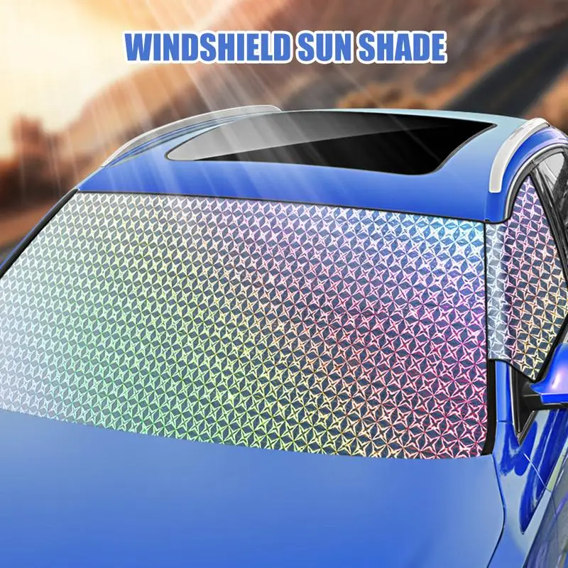 Солнцезащитный козырек на ветровое стекло универсальный солнцезащитный не