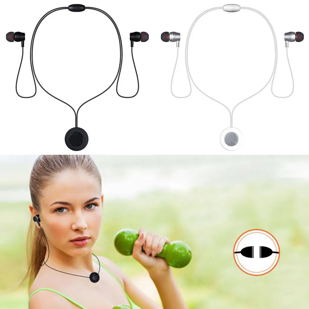 Общие стерео бас вкладыши Наушники с микрофоном Handsfree (In Ear) Спорт унисекс Bluetooth