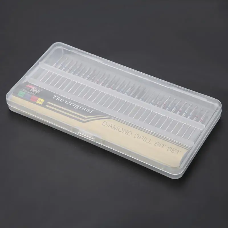 

30Pcs/Set Diamond Drill Nail Bullet Bit Cuticle Dead Skin Clean for Nail Files Manicure Tools Set Durable