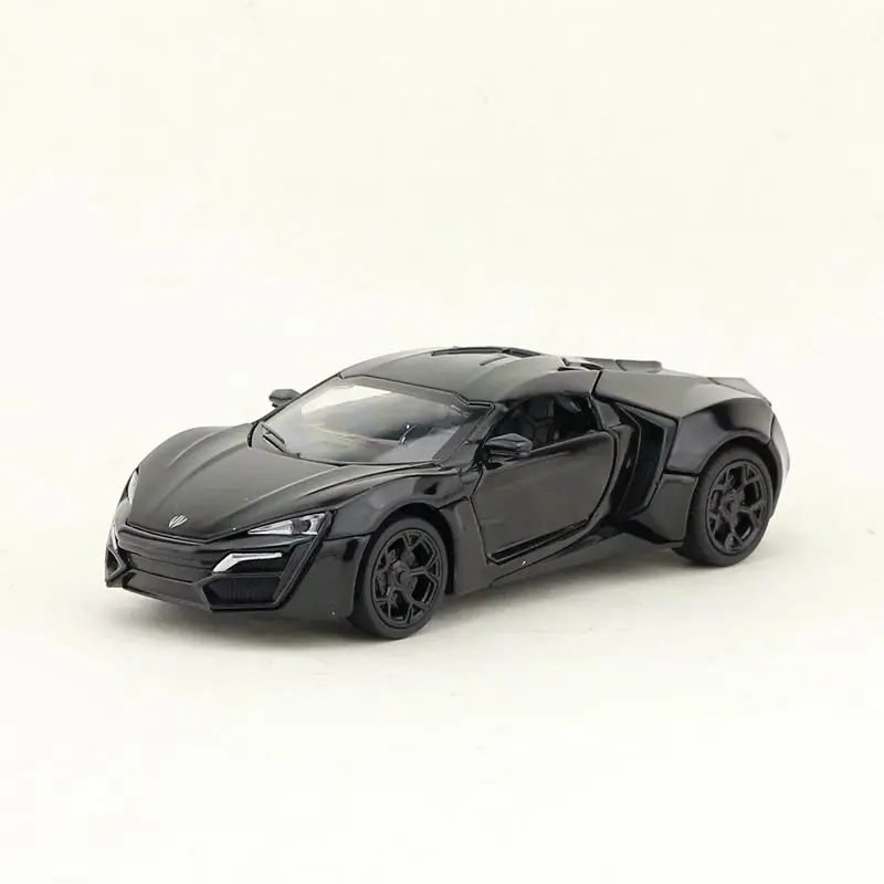 1:32/литая модель игрушечного автомобиля/Lykan Hypersport Super Sport/Pull Back/открывающиеся