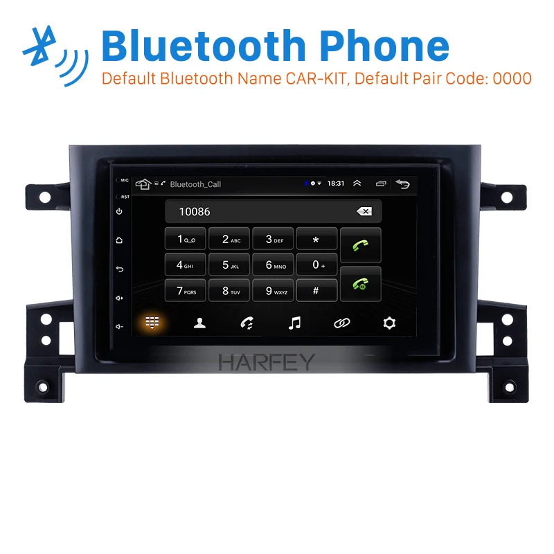 Harfey Car 7 &quotAndroid GPS HD Navi для SUZUKI GRAND VITARA 2005 2015 Поддержка Bluetooth радио TPMS DVR OBD II AUX