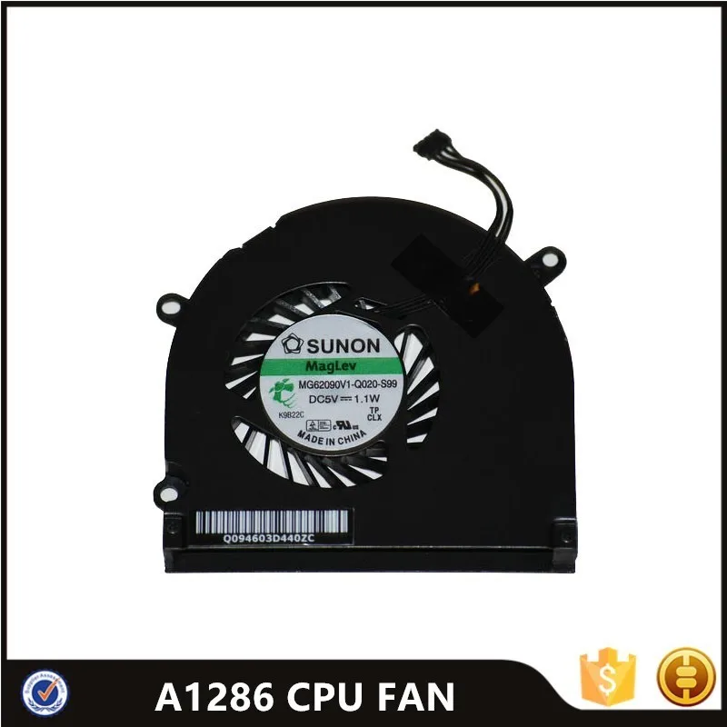 Оригинальный правый кулер для процессора MacBook Pro 15 дюймов A1286 Mid 2010 ранние конец 2011
