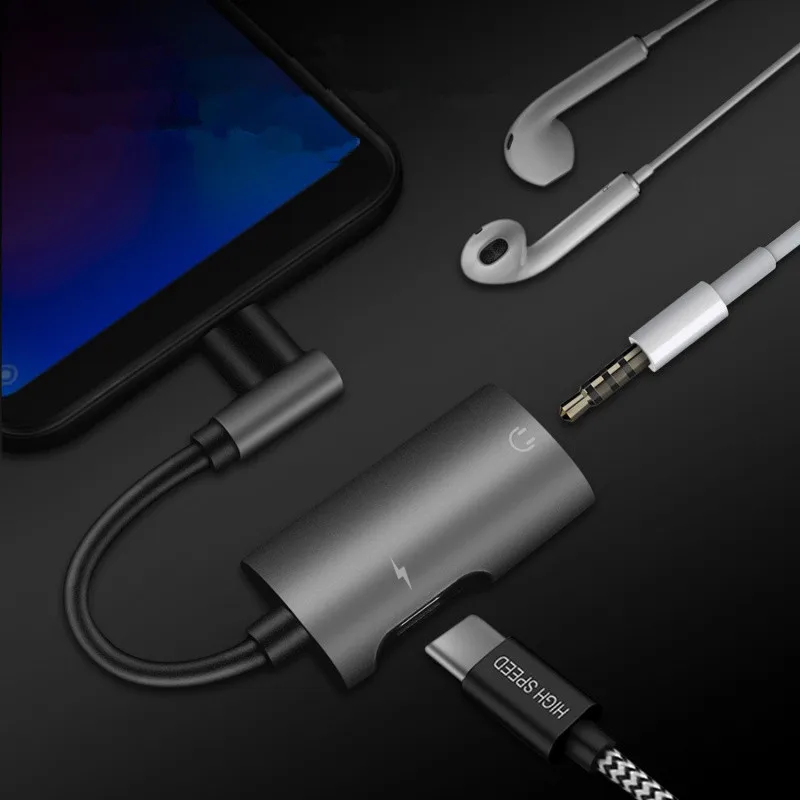 2 в 1 Type C до 3 5 мм разъем конвертер аудио адаптер для наушников кабель типа USB Aux