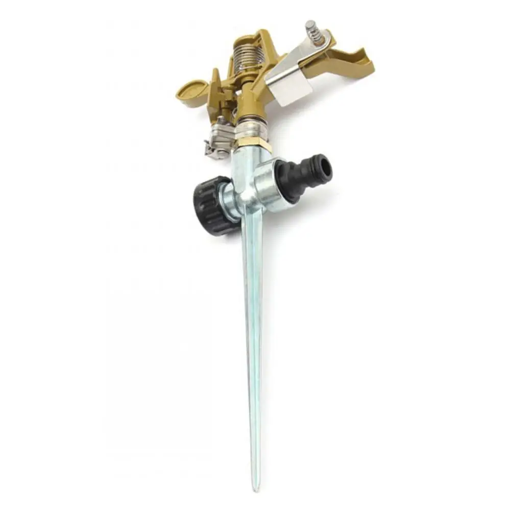 360 Degree Rotating Rocker Arm Water Sprinkler With Ground Pin Controllable Angel Spray Plant Watering Irrigation Device | Дом и сад