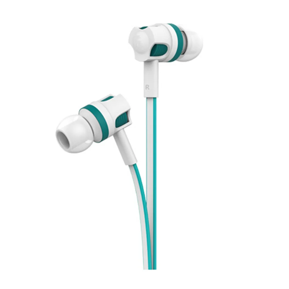 Mesuvida Wired Earphone Noodle Line Heavy Bass 3.5mm In-Ear Answering Phone Headphones For MP3 IOS Xiaomi SamSung PC MobilePhone |
