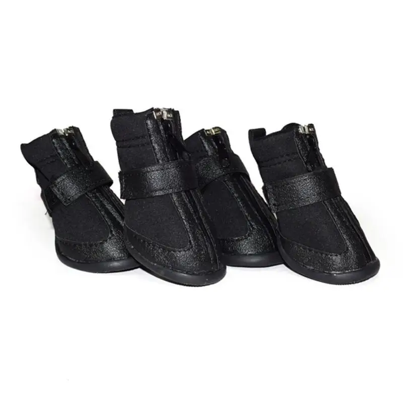 4 шт./комплект Горячая распродажа зимних сапожек для собак, водонепроницаемые, для маленьких и больших собак, из хлопка, с антипродолзным покрытием для Чихуахуа. Размеры S, M, L. Продукт A30.