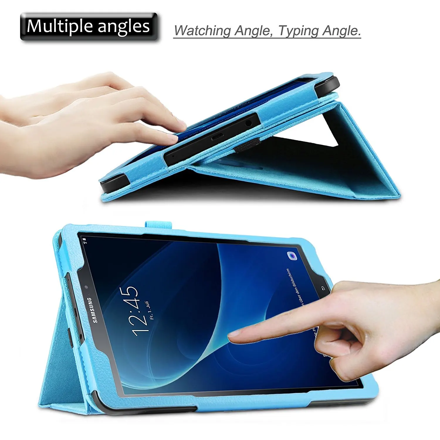 Чехол книжка из искусственной кожи для Samsung Galaxy Tab A6 10 1 дюйма (2016) T580 T585 умный чехол