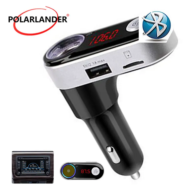 New Smartphone BluetoothMP3 Player Handsfree Car Kit Dual USB Charger FM Transmitter with Micro SD/TF Card Reader | Автомобили и
