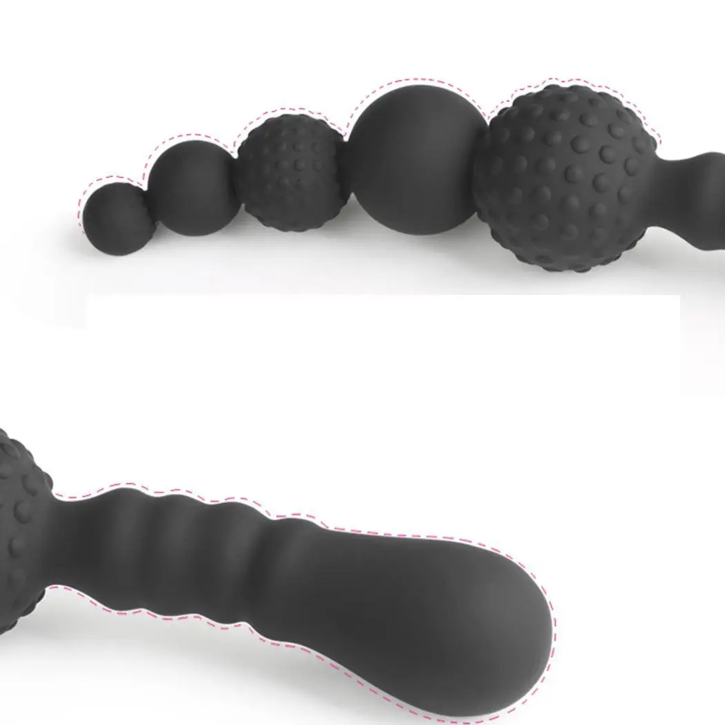 Силиконовый анальный бисерный Prober Анальная пробка Мужская простата массажер