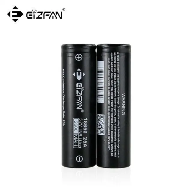 EIZFAN IMR 18650 2600mAh 25A литиевая батарея EFAN для Voopoo Drag SMOK Alien Vaporesso Revenger Vapor Storm Vape Box Mod
