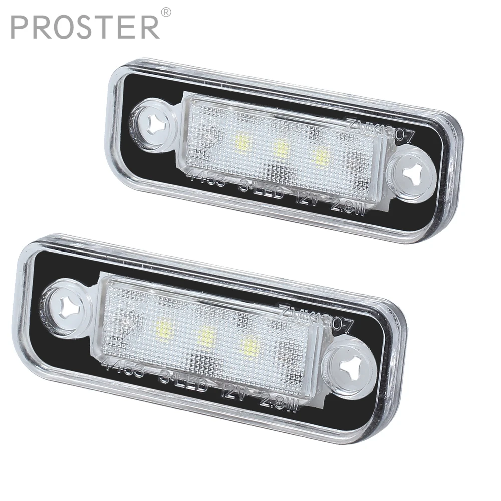 2 шт. светодиодные SMD лампы для номерного знака Mercedes Benz SLK R171 S203 W211 S211 / 1103 3 | Лампы и