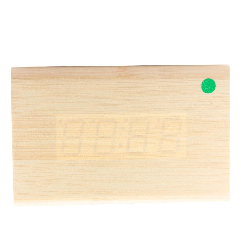 Triangle Wood LED Digital Alarm Clock W/ Sound Control Desktop Clocks with Temperature Time Display Electronic DisplayHome Decor | Лампы и