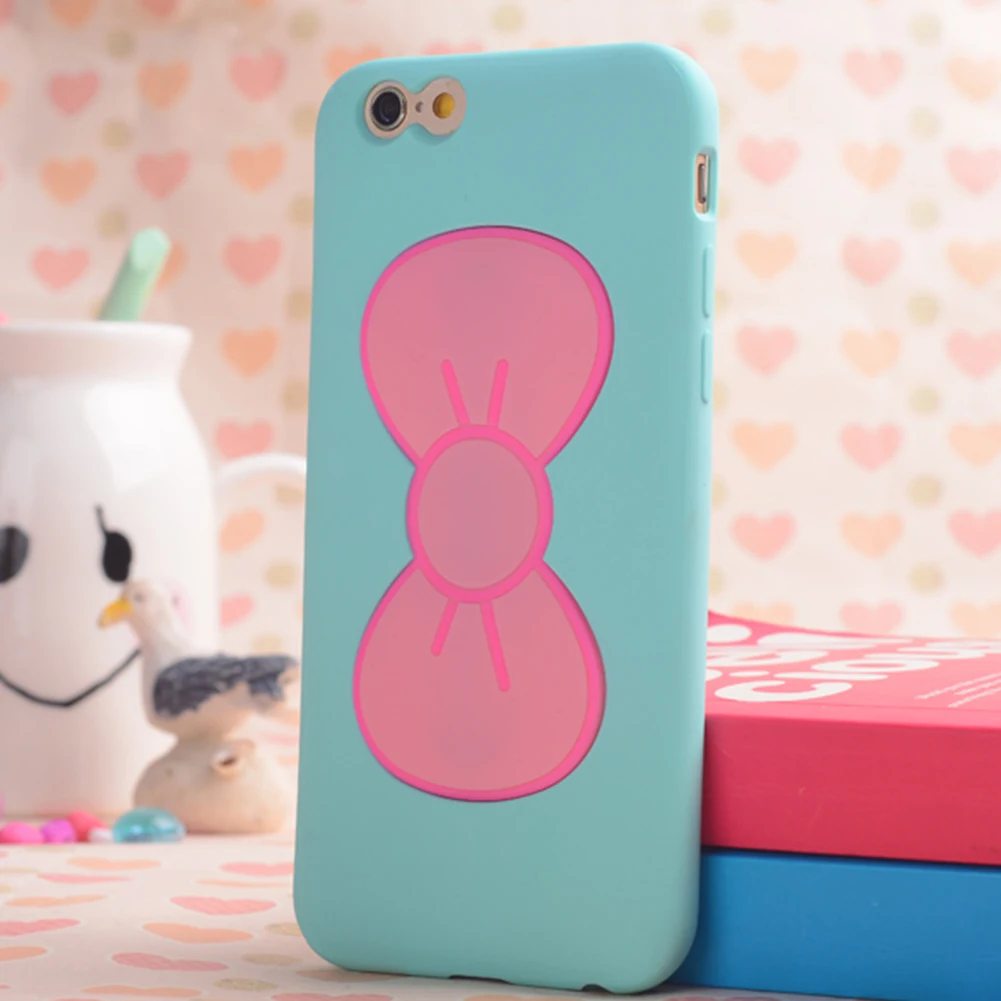 Для 6/6s (4 7 '')/для iPhone6 plus (5 5'') 3D бабочка лук с держателем падение