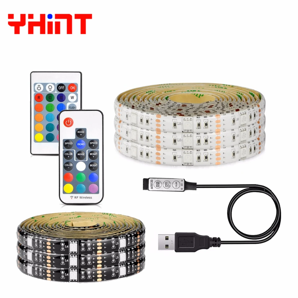 Светодиодная лента USB 5 в RGB 5050 30 светодиодов/м 0 м до настраиваемая IP65