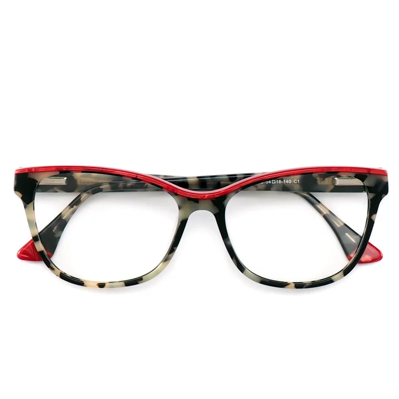 

Handmade Cat Eye Glasses Frames Acetate Optical Eyewear Men Retro Multicolored Computer Eyeglasses Myopia Full Spectacles