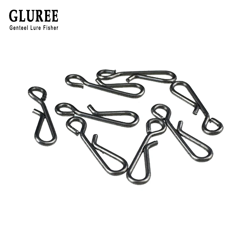 GLUREE 100 шт./лот из нержавеющей стали висячие оснастки рыболовные вертлюжные снасти