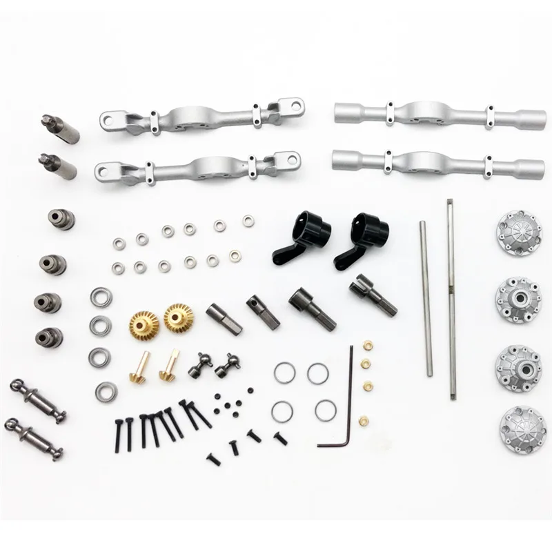 1 Set Front Rear Metal Bridge Axle for WPL B-1 B16 B24 B36 C14 C24 1/16 4WD 6WD Rc Car Parts | Игрушки и хобби