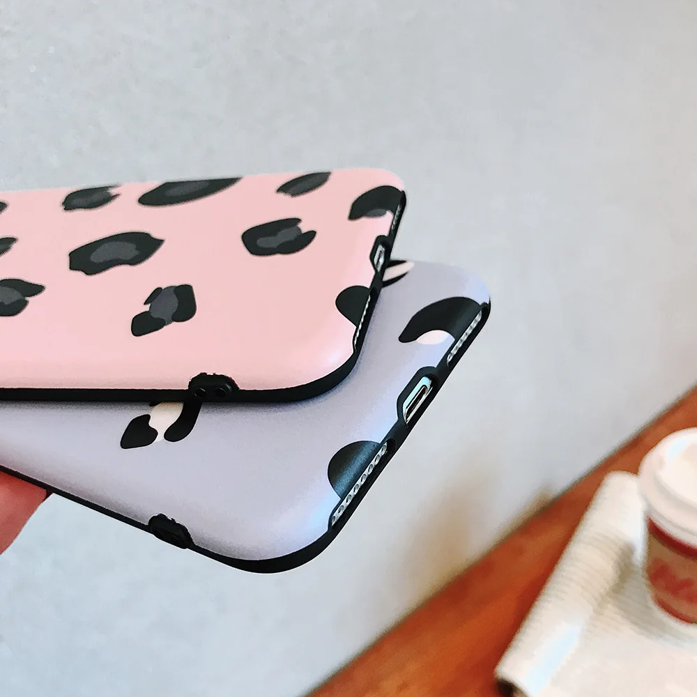 Модный Цветной чехол с леопардовым принтом для iphone XS Max XR X 6 6s 7 8 plus задняя крышка
