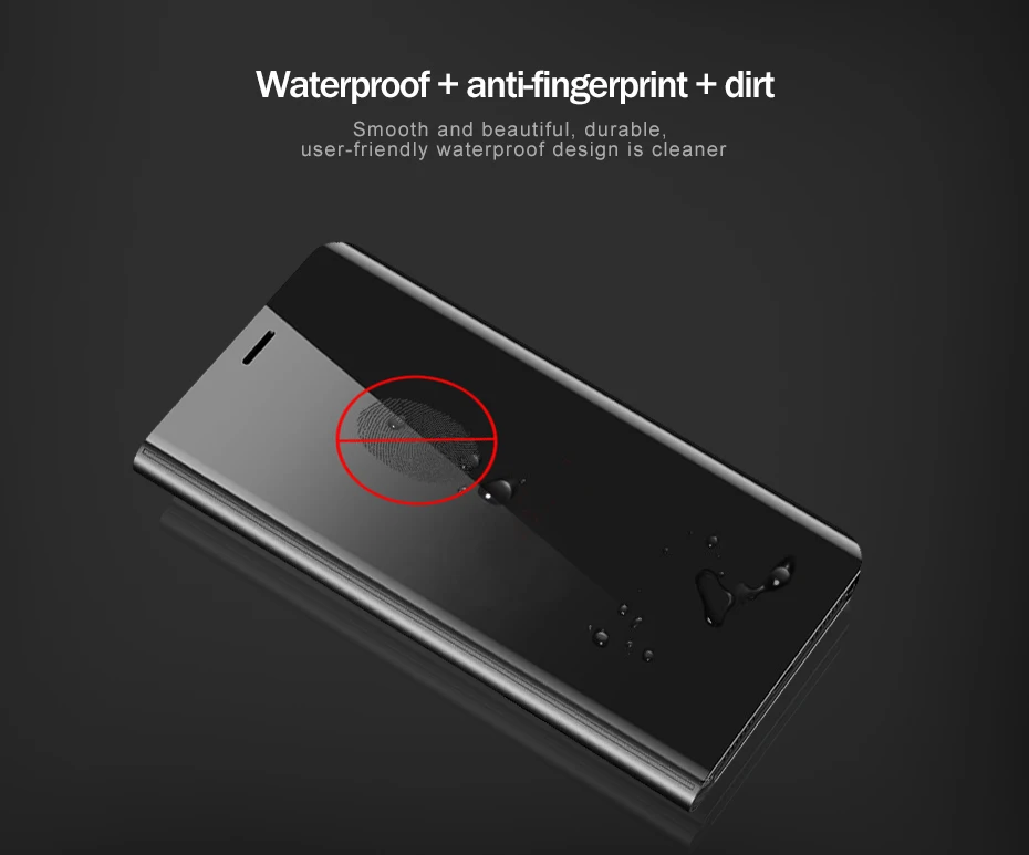 Чехол Tikono Mirror Clear View для Huawei P20 Pro кожаный чехол книжка с подставкой Mate 10 Lite Honor 9