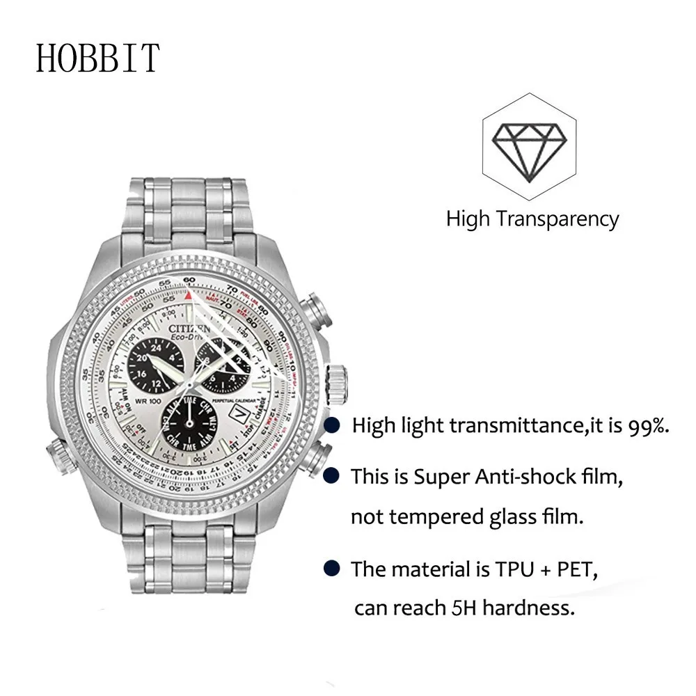 Защитная пленка для часов Citizen BL5400/BL5250/BL5403/BJ6500/BJ7000/BF0580 3 шт./упаковка|Защита экрана|