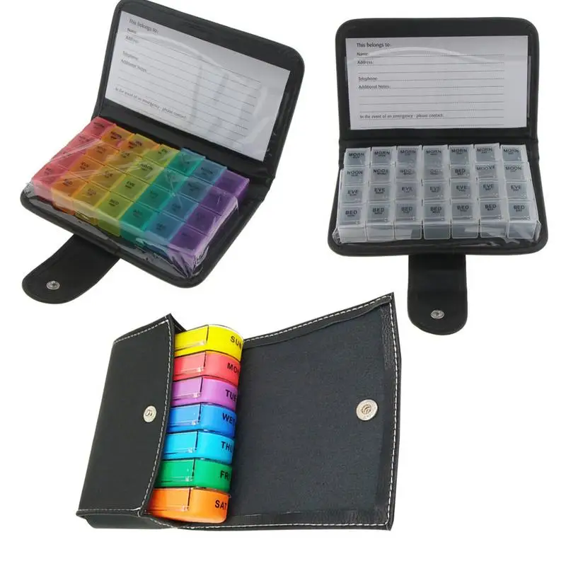 28 сеточная цветная коробка для таблеток набор кошельков посылка защиты