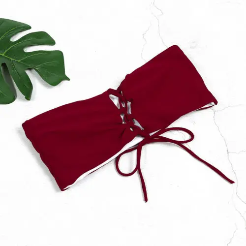 Женский комплект бикини с пуш ап бюстгальтером пляжная одежда купальный костюм