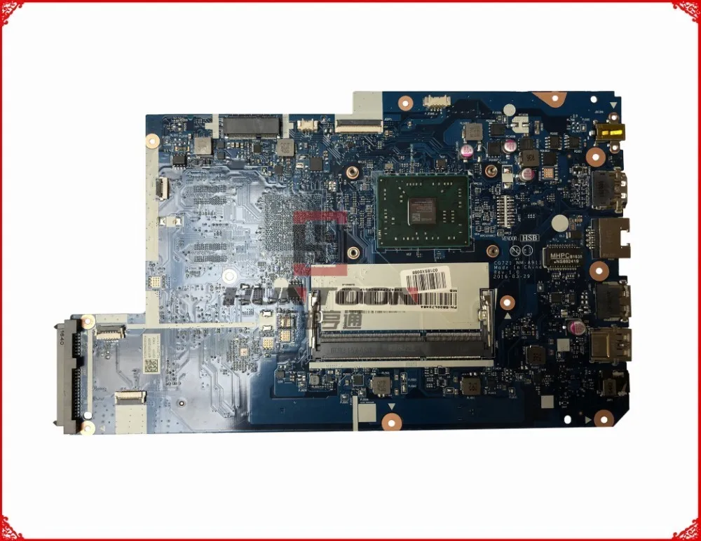 Высококачественная материнская плата CG721 для ноутбука Lenovo 110 17ACL FRU:5B20L72484 NM A911 DDR3