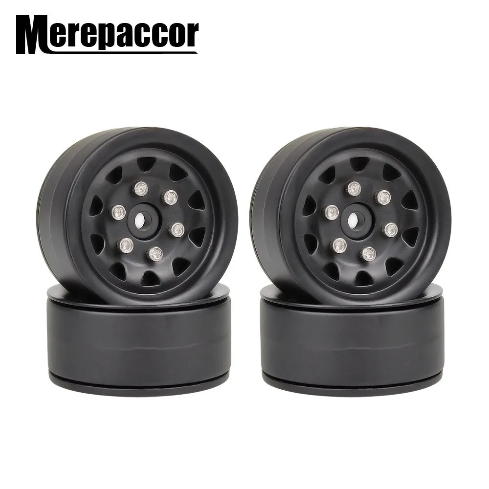 Merepaccor 4 шт. металлические бисером 1 9 обод колеса для 1/10 RC Рок Гусеничный Traxxas TRX TRX4