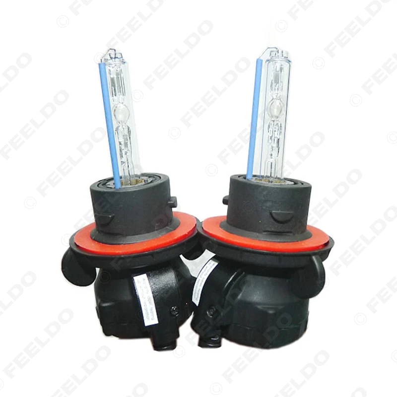 FEELDO 2x35w Ксеноновые фары для автомобиля лампа H13/9008 Hi/Lo Bi Xenon Замена AC HID лампы #