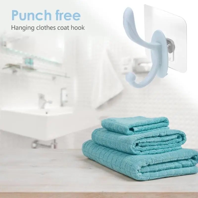 Wall-mounted Coat Bag Clothes Caps Hook Hangers Wall Hanging Organizer | Дом и сад