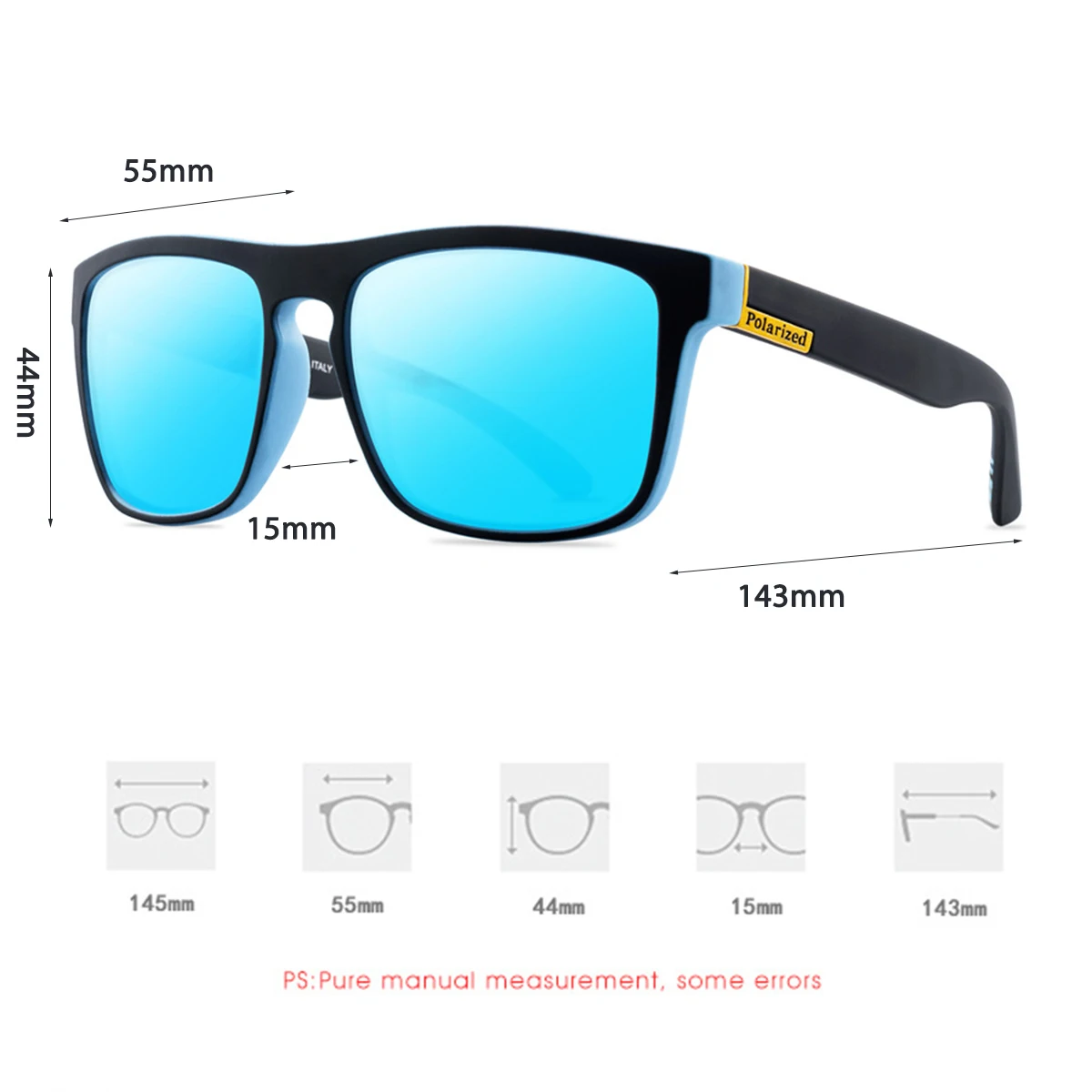 Очки солнцезащитные Мужские поляризационные модные зеркальные солнечные очки с