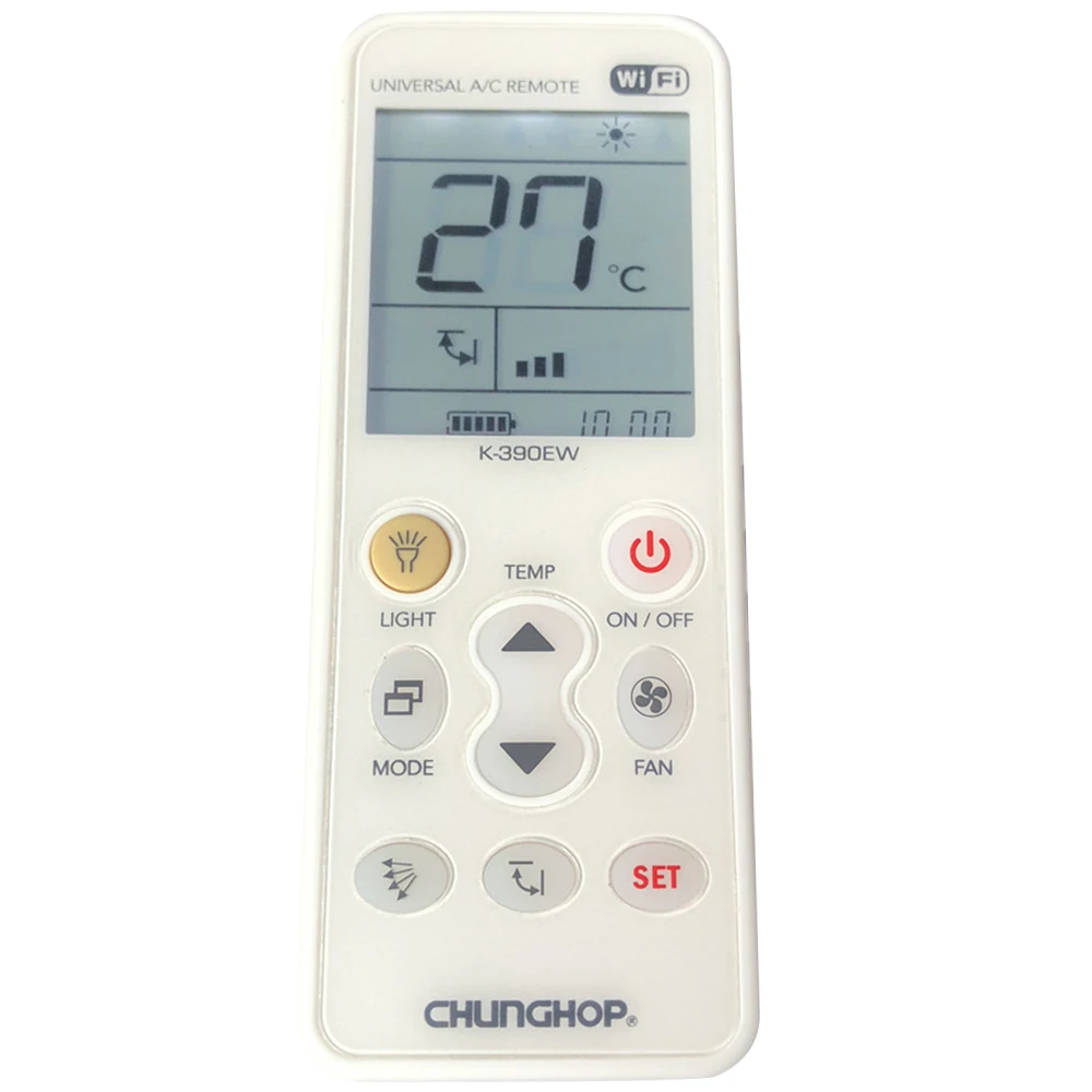 Chunghop K 390Ew Wifi умный Универсальный ЖК кондиционер A/C Пульт дистанционного