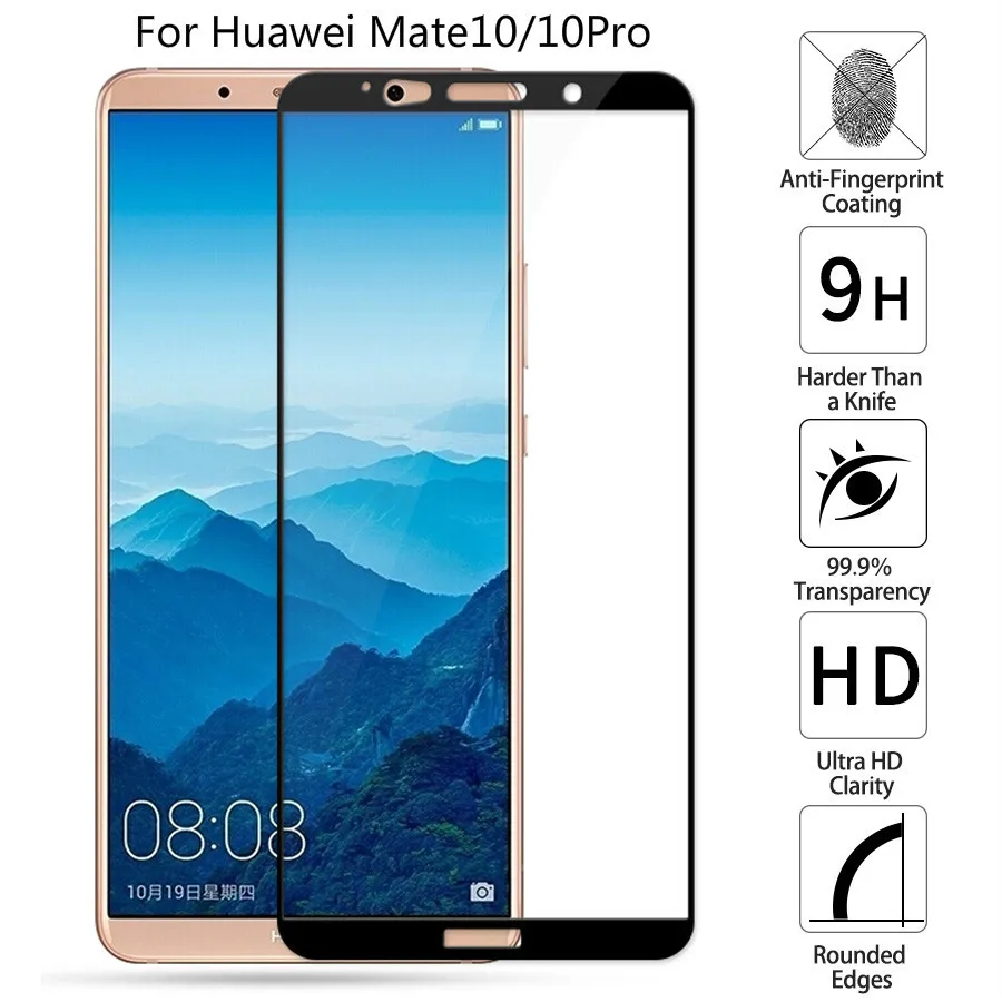 Закаленное стекло для Huawei Mate10 Pro высокая прозрачность Защита экрана Mate 10 защитная