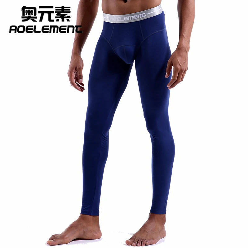 

Men's autumnal trousers single thin underpants Modelle line pants warm long john men thermal mens bottoms