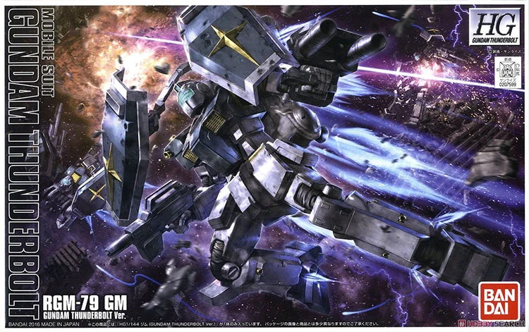 Bandai Gundam HG HGGT 1/144 RGM 79 GM Thunderbolt Ver Аниме собрать модель наборы Фигурки игрушки для детей подарок|Игровые фигурки