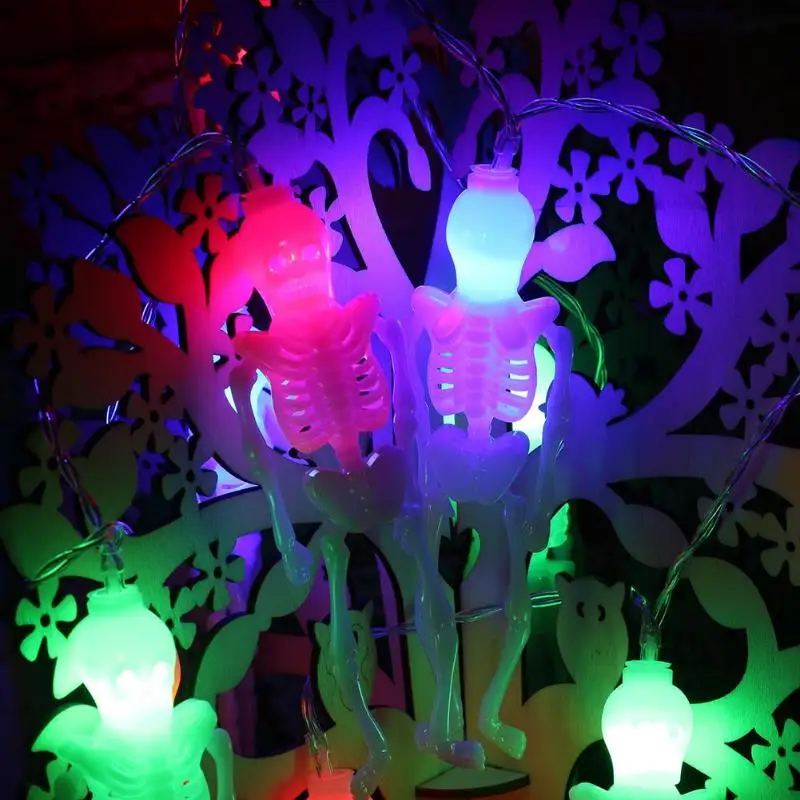 Красочные светодио дный 10 LED Хэллоуин Скелет/Призрак/светодио призрак руки