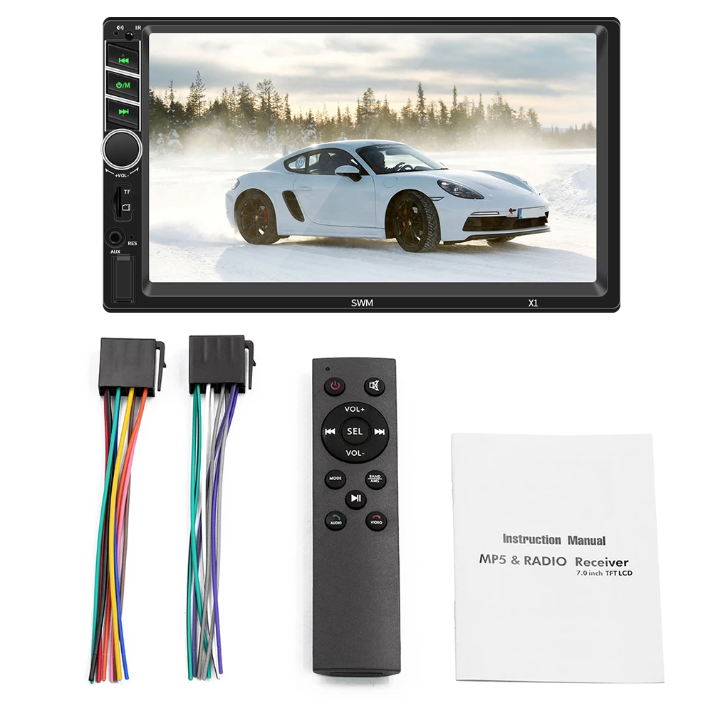 2 din 7 дюймов Mp5 автомобильное радио Bluetooth Handsfree мультимедиа аудио плеер авторадио
