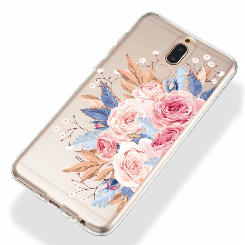 ТПУ окрашенный чехол задняя крышка для Huawei Mate 20 Pro P20 P9 P Smart Lite Nova 3i 2i 3D Рельефный