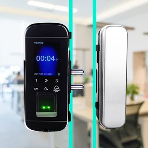 Высококачественный офисный стеклянный дверной замок со сканером отпечатков пальцев, биометрический поставщик, бесплатная доставка