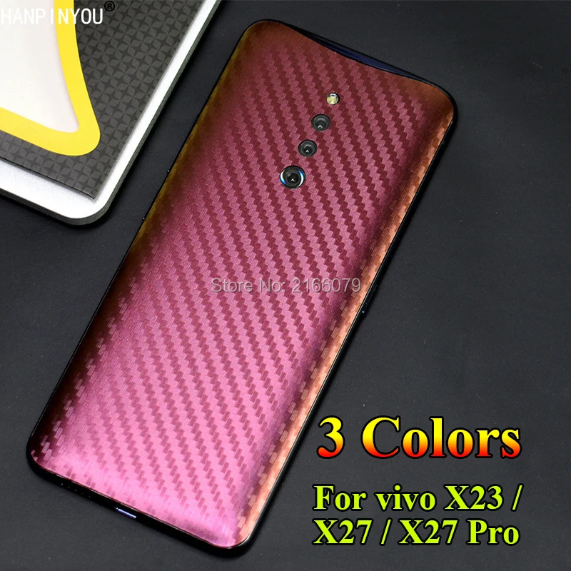 ДЛЯ vivo X23 X27 Pro X27Pro 3D градиентная задняя крышка из углеродного волокна задняя наклейка защитная пленка для телефона защитная пленка