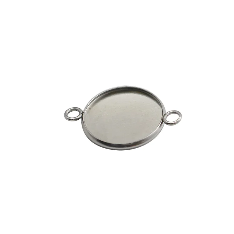 

Beadsnice 20mm Connector Tray Cabochon Base Bezel Setting Round Jewelry Making Accessories 38729