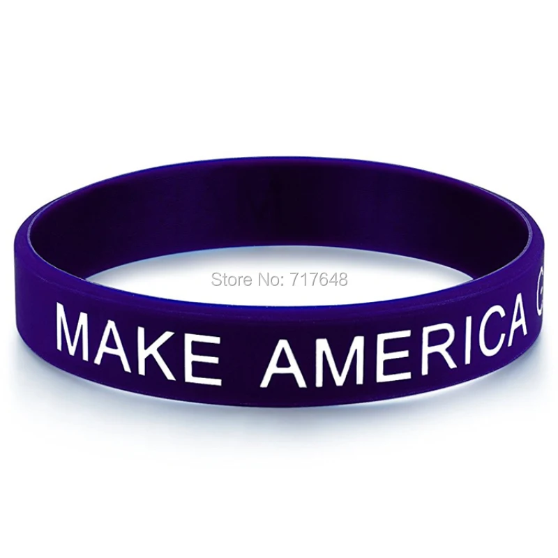 1 шт. Make America Great Again темно синий браслет с козырьком силиконовые браслеты